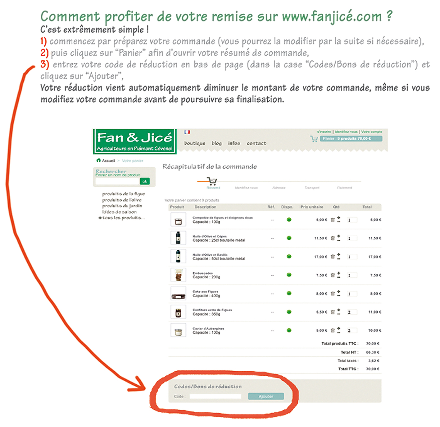 Comment profiter des bons de réduction sur fanjicé.com